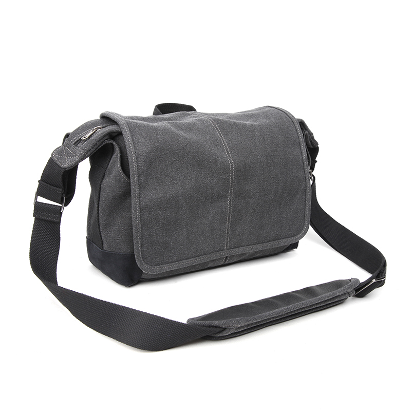 复古帆布单肩摄影包D-1045