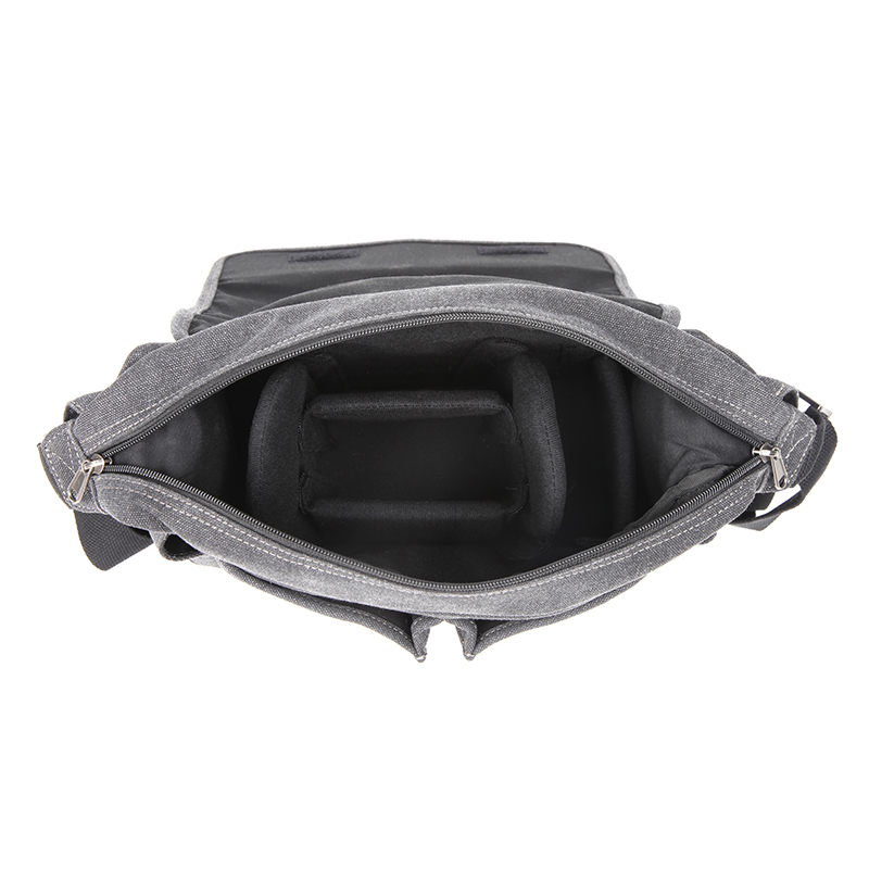 复古帆布单肩摄影包D-1045