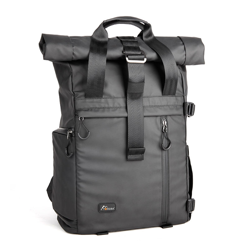 超酷户外防盗卷盖摄影双肩背包 S-3721