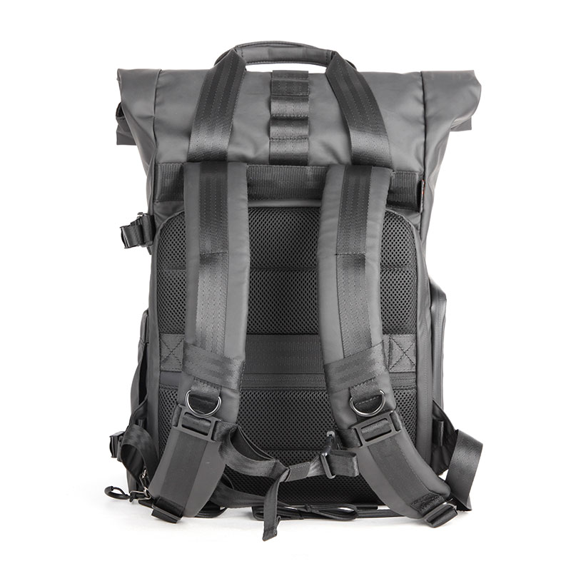 超酷户外防盗卷盖摄影双肩背包 S-3721