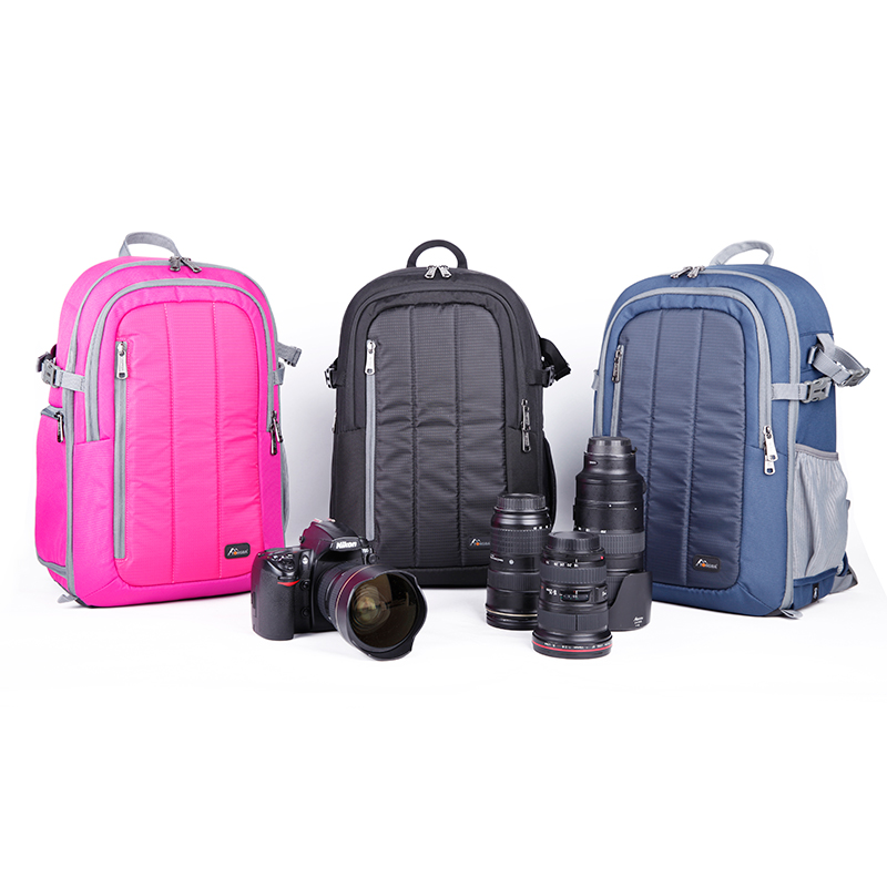 时尚多色专业摄影双肩包2512