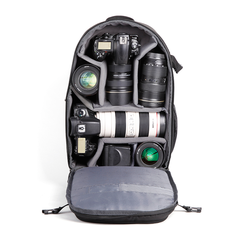 时尚多色专业摄影双肩包2512